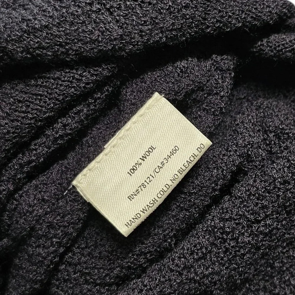 Eileen Fisher Womens 100% Wool Textured High Low Long Sleeve Open Front Size MP - Picture 8 of 8